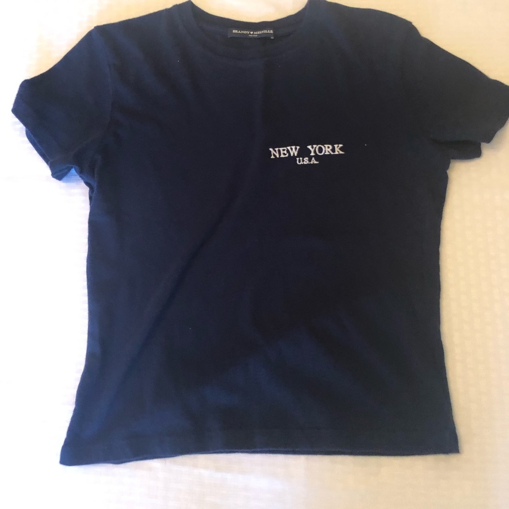 Brandy Melville navy NY T-shirt